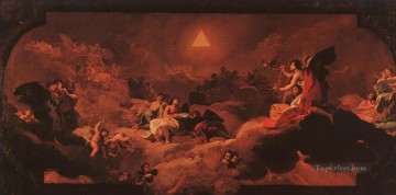  Goya Pintura - La Adoración del Nombre del Señor Francisco de Goya